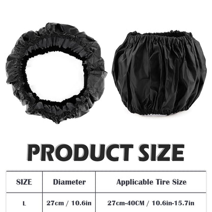 4 Pcs Stroller Wheel Protection Covers, Wheelchair Tire Protector for Baby Stroller Jogger Wheels (Small) (Front Wheel)