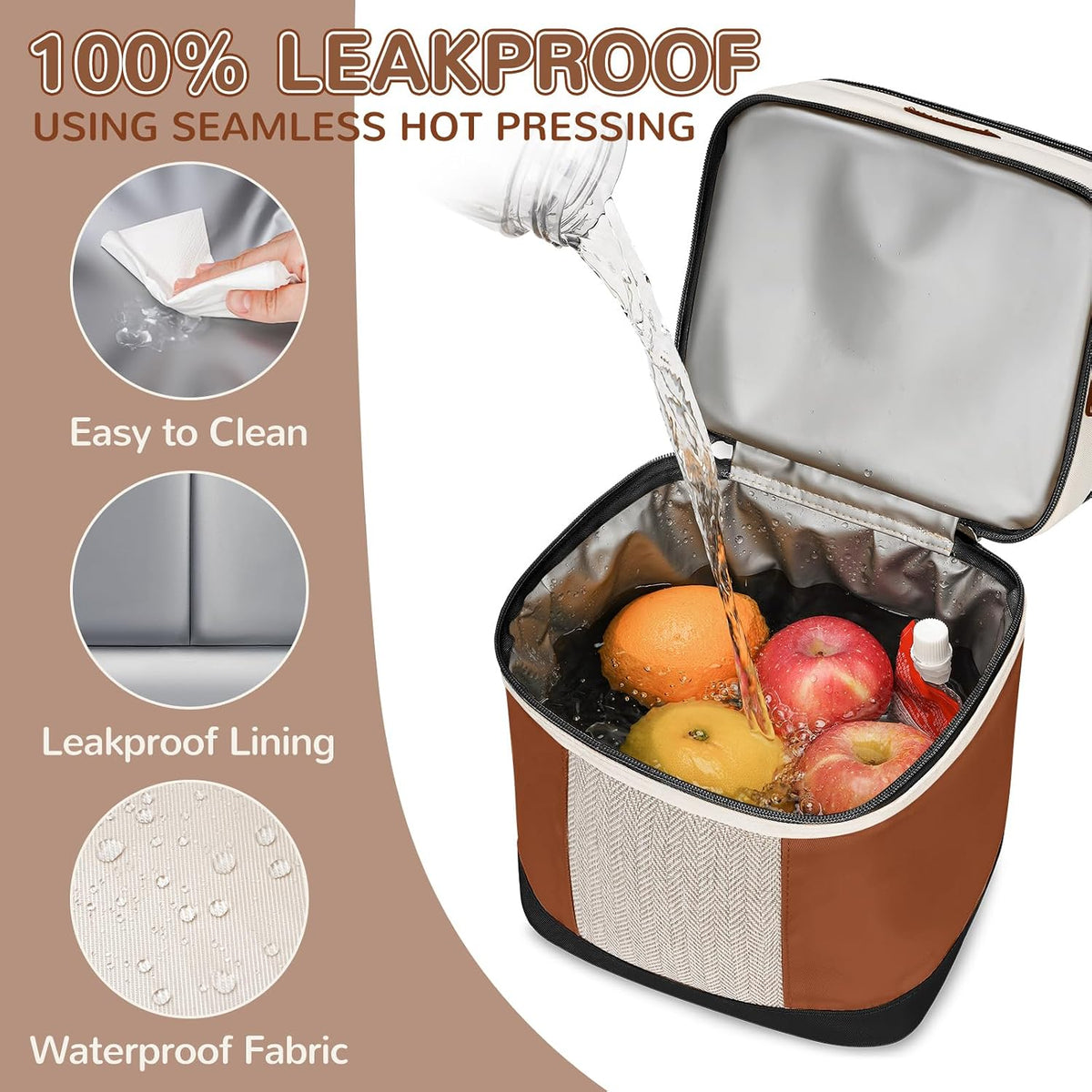 Breastmilk Cooler Bag with Ice Pack, Insulated Baby Bottles Bag