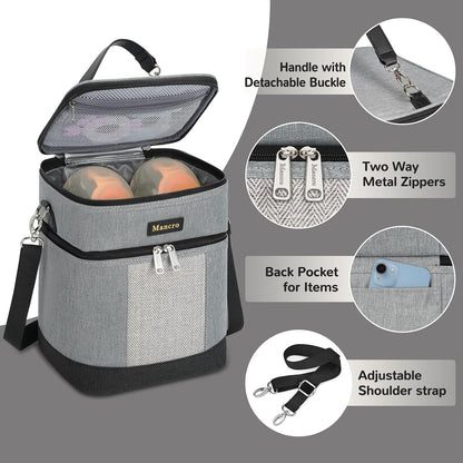 Breastmilk Cooler Bag with Ice Pack, Insulated Baby Bottles Bag