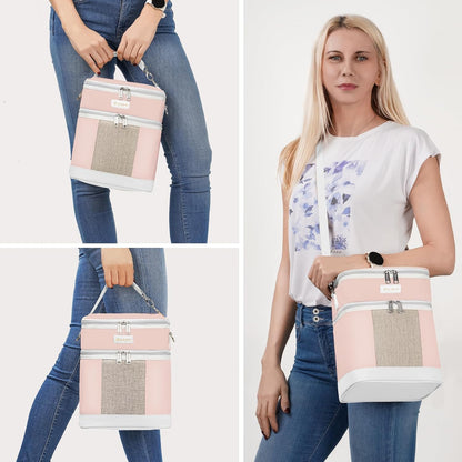 Breastmilk Cooler Bag with Ice Pack, Insulated Baby Bottles Bag