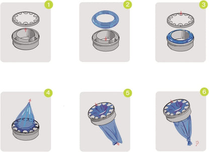 9 Pack Diaper Pail Refills Compatible with cartridges for Genie diaper pail refills bags refill (Cartridge is not included)