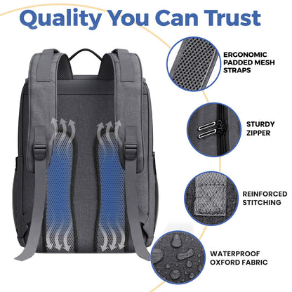 Baby Diaper Bag Backpack - Large Bag for Boys & Girls, Waterproof Diaper Backpack - Travel Diaper Bags w/Changing Pad, Baby Registry Search & Shower Gifts - Essentials Must Haves Newborn Stuff