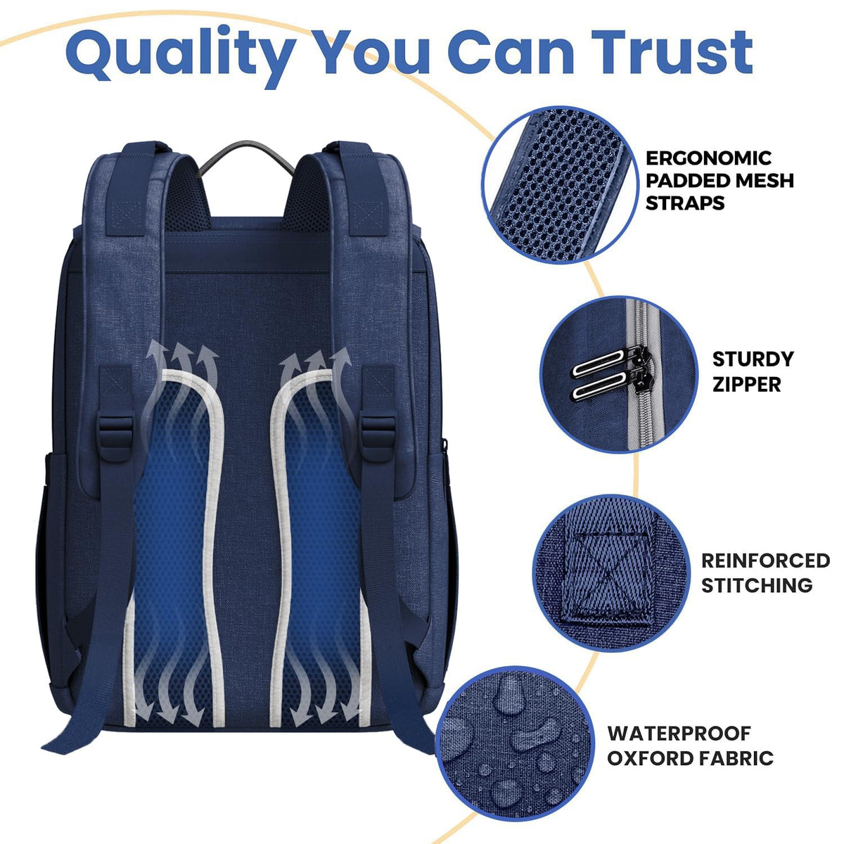 Baby Diaper Bag Backpack - Large Bag for Boys & Girls, Waterproof Diaper Backpack - Travel Diaper Bags w/Changing Pad, Baby Registry Search & Shower Gifts - Essentials Must Haves Newborn Stuff