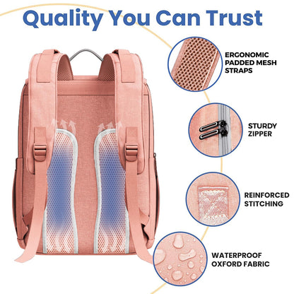 Baby Diaper Bag Backpack - Large Bag for Boys & Girls, Waterproof Diaper Backpack - Travel Diaper Bags w/Changing Pad, Baby Registry Search & Shower Gifts - Essentials Must Haves Newborn Stuff