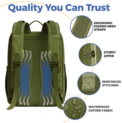 Baby Diaper Bag Backpack - Large Bag for Boys & Girls, Waterproof Diaper Backpack - Travel Diaper Bags w/Changing Pad, Baby Registry Search & Shower Gifts - Essentials Must Haves Newborn Stuff