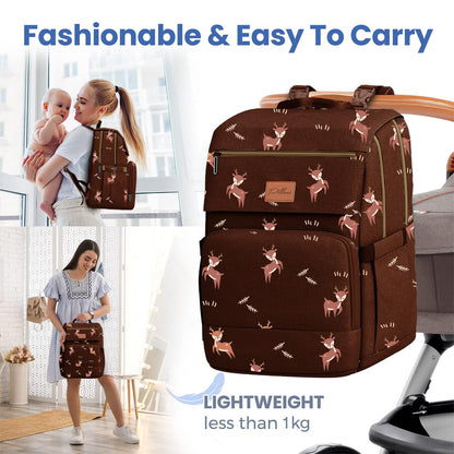 Baby Diaper Bag Backpack - Large Bag for Boys & Girls, Waterproof Diaper Backpack - Travel Diaper Bags w/Changing Pad, Baby Registry Search & Shower Gifts - Essentials Must Haves Newborn Stuff