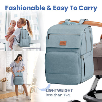 Baby Diaper Bag Backpack - Large Bag for Boys & Girls, Waterproof Diaper Backpack - Travel Diaper Bags w/Changing Pad, Baby Registry Search & Shower Gifts - Essentials Must Haves Newborn Stuff