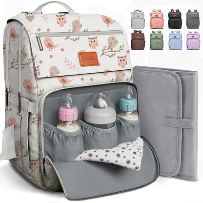 Baby Diaper Bag Backpack - Large Bag for Boys & Girls, Waterproof Diaper Backpack - Travel Diaper Bags w/Changing Pad, Baby Registry Search & Shower Gifts - Essentials Must Haves Newborn Stuff