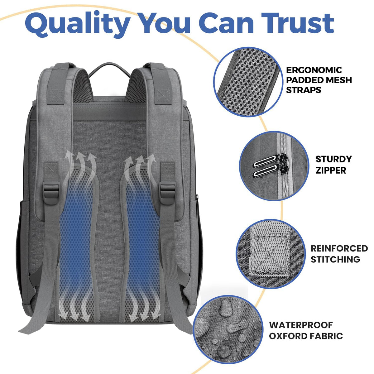 Baby Diaper Bag Backpack - Large Bag for Boys & Girls, Waterproof Diaper Backpack - Travel Diaper Bags w/Changing Pad, Baby Registry Search & Shower Gifts - Essentials Must Haves Newborn Stuff