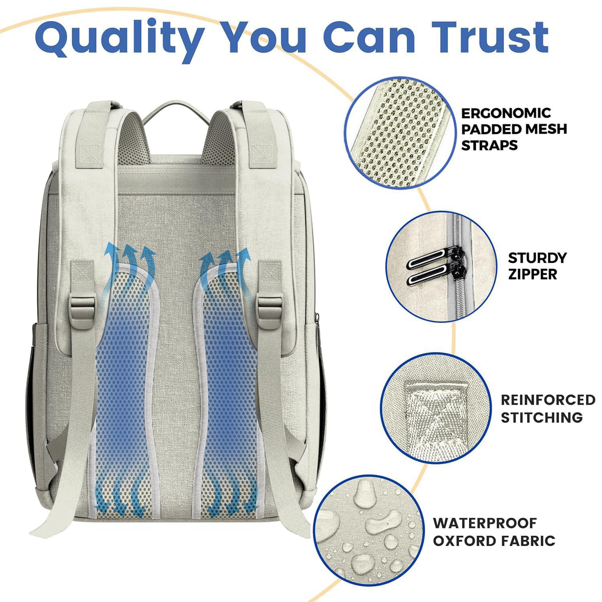 Baby Diaper Bag Backpack - Large Bag for Boys & Girls, Waterproof Diaper Backpack - Travel Diaper Bags w/Changing Pad, Baby Registry Search & Shower Gifts - Essentials Must Haves Newborn Stuff
