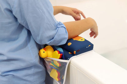 Bath Kneeler and Elbow Rest - Pad Set Thick Padded Kneeling Mat for Baby Tub Bathing - Bathtub Waterproof Cushion for Infant Bathtime - Washable Foam Pillow for Knee and Arms Protection