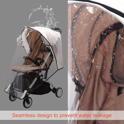 Stroller Rain Cover,Universal Stroller Accessory,Waterproof,Windproof Protection,Protect from Dust Snow,Baby Travel Weather Shield