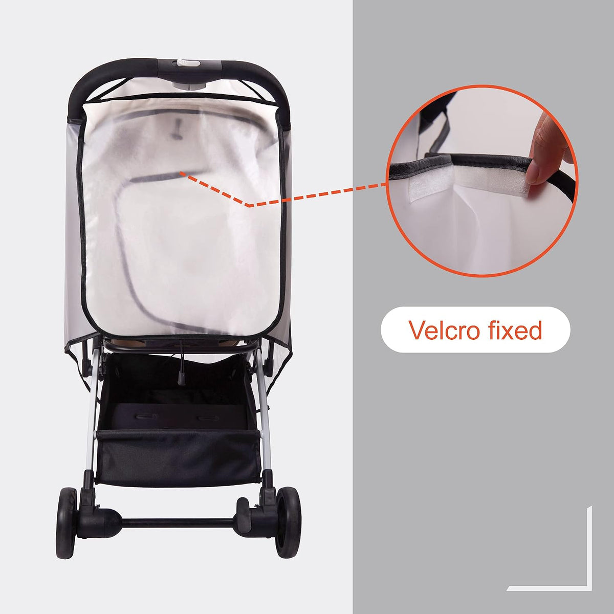Stroller Rain Cover,Universal Stroller Accessory,Waterproof,Windproof Protection,Protect from Dust Snow,Baby Travel Weather Shield