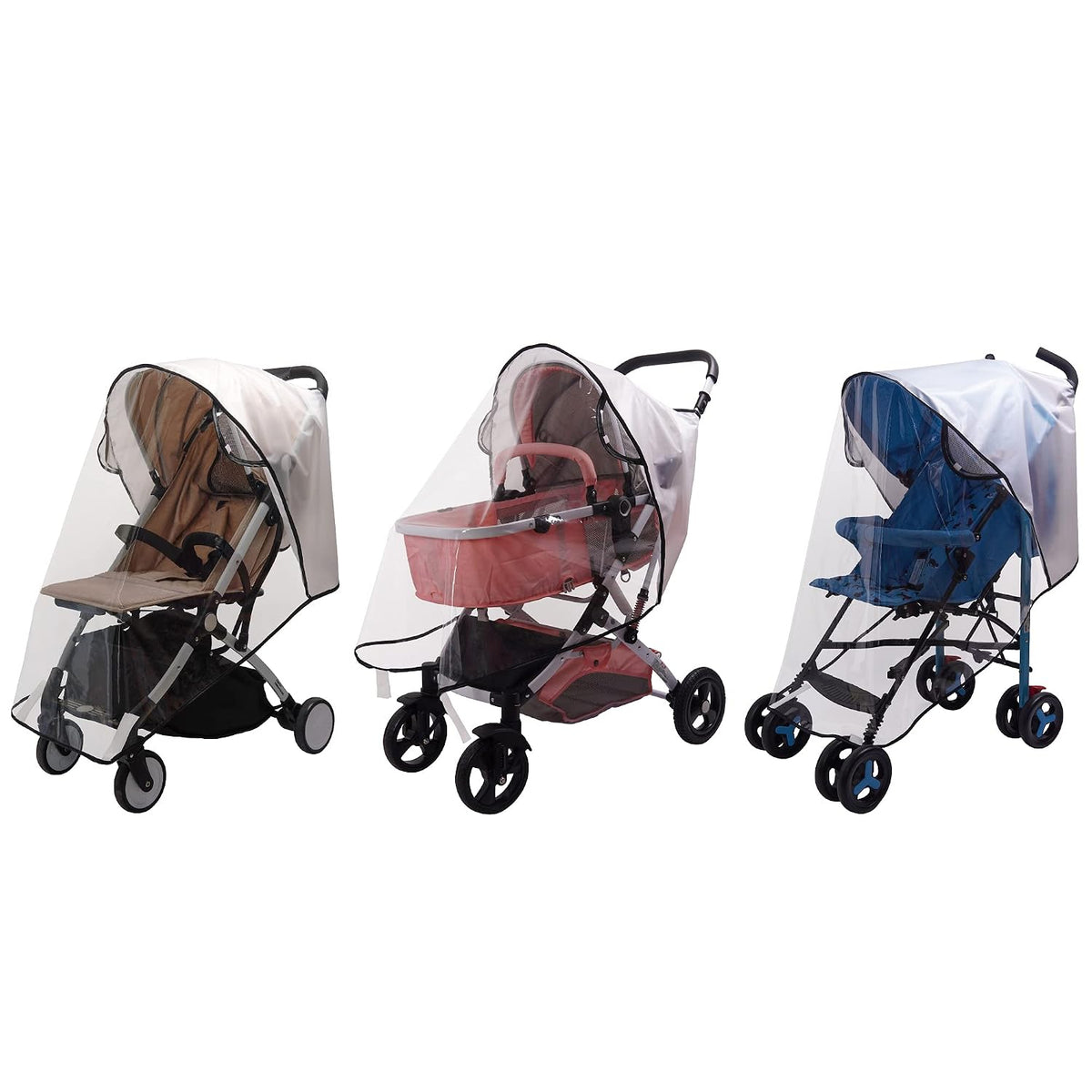 Stroller Rain Cover,Universal Stroller Accessory,Waterproof,Windproof Protection,Protect from Dust Snow,Baby Travel Weather Shield