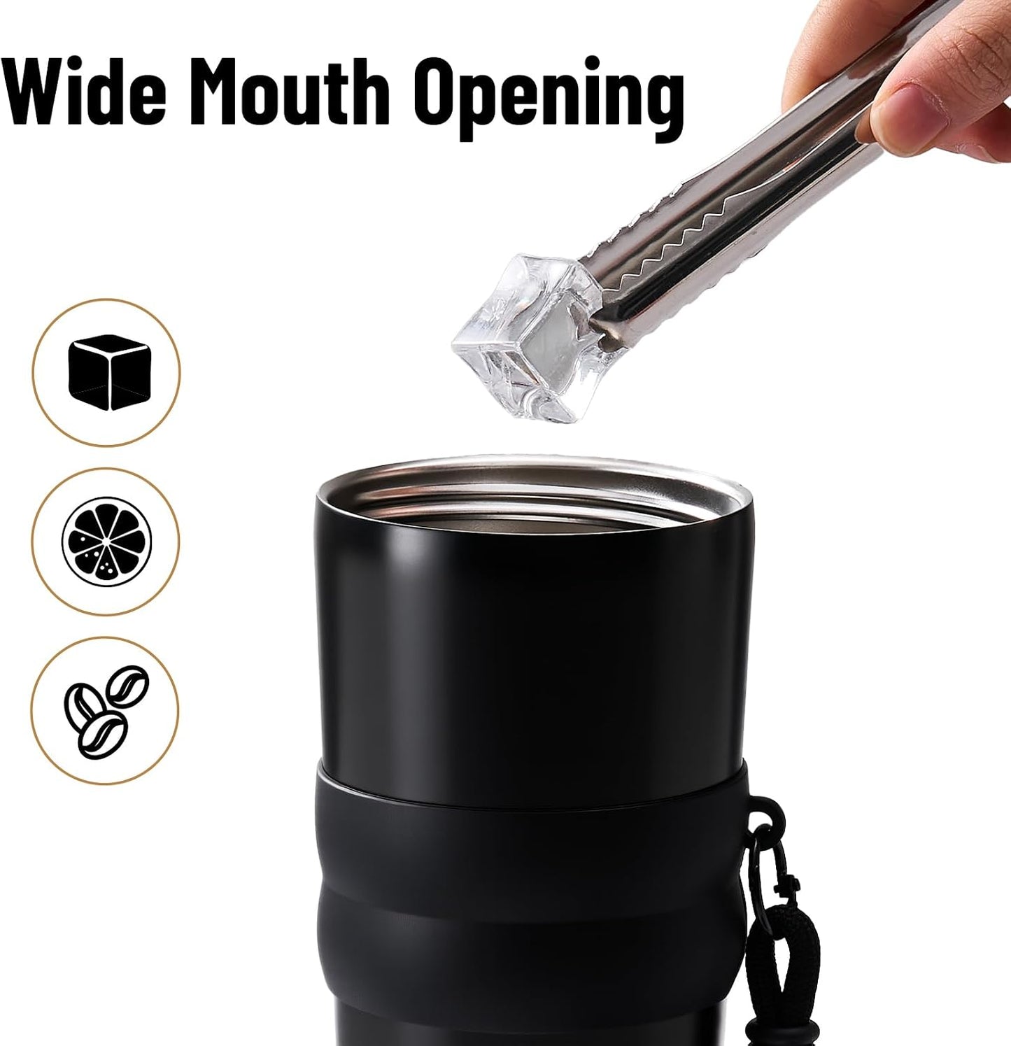 Spill Proof Tumbler with Straw, Slim Stainless Steel Water Bottle | 20oz; Leak-proof lid and retractable straw carry coffee for travel; vacuum-insulated design; For standard car cup holders.