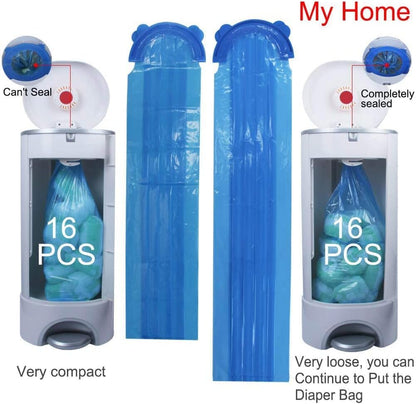 Diaper Pail Refill Bags, 1088 Counts, 34 Bags, Fully Compatible with Arm&Hammer Disposal System