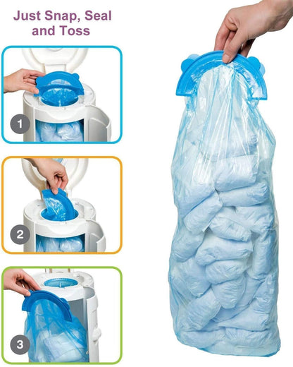 Diaper Pail Refill Bags, 1088 Counts, 34 Bags, Fully Compatible with Arm&Hammer Disposal System