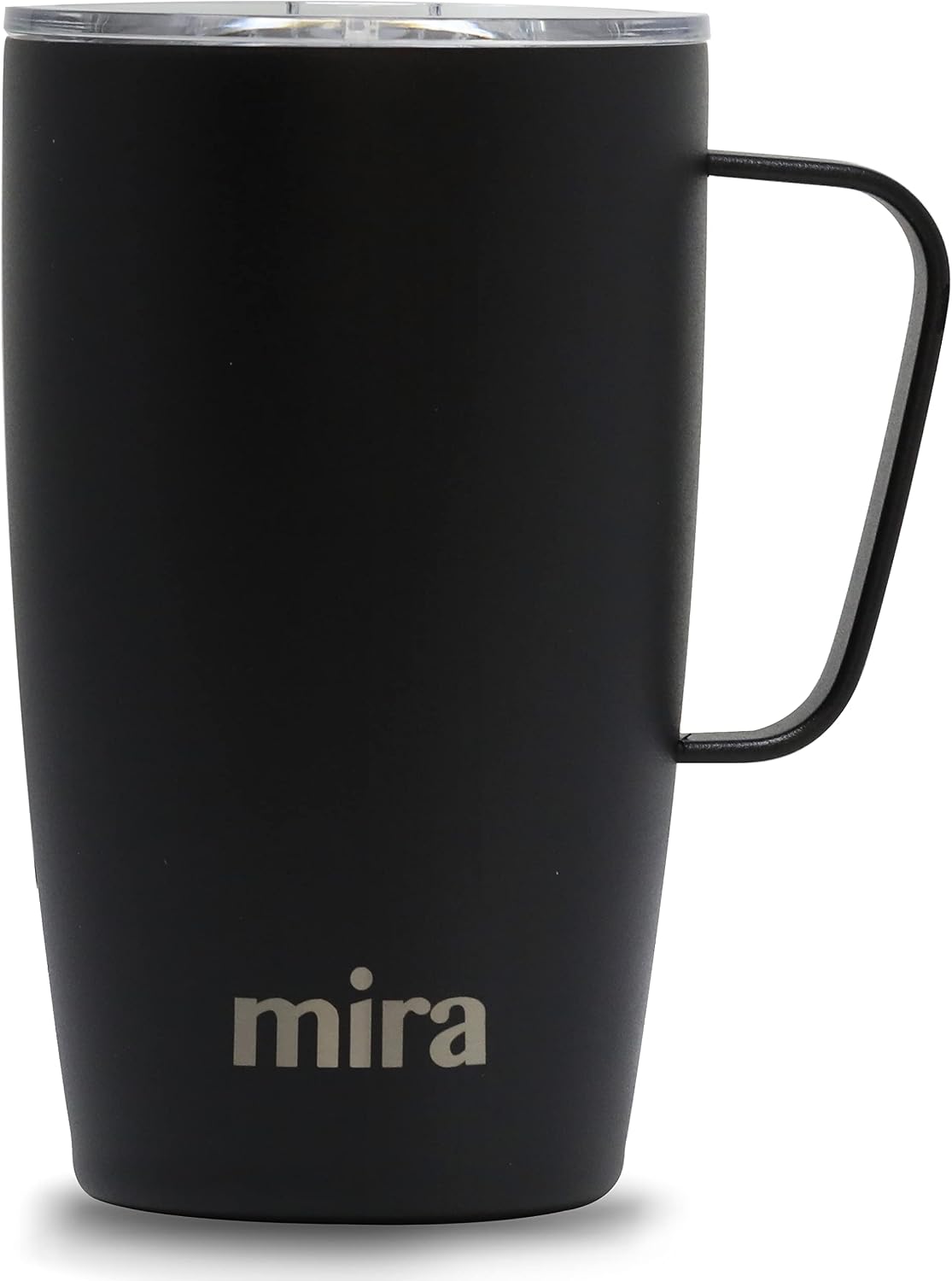 18 oz Insulated Coffee Mug - Stainless Steel Travel Cup with Easy-Grip Handle - Car Cup Holder Compatible - Taffy Pink