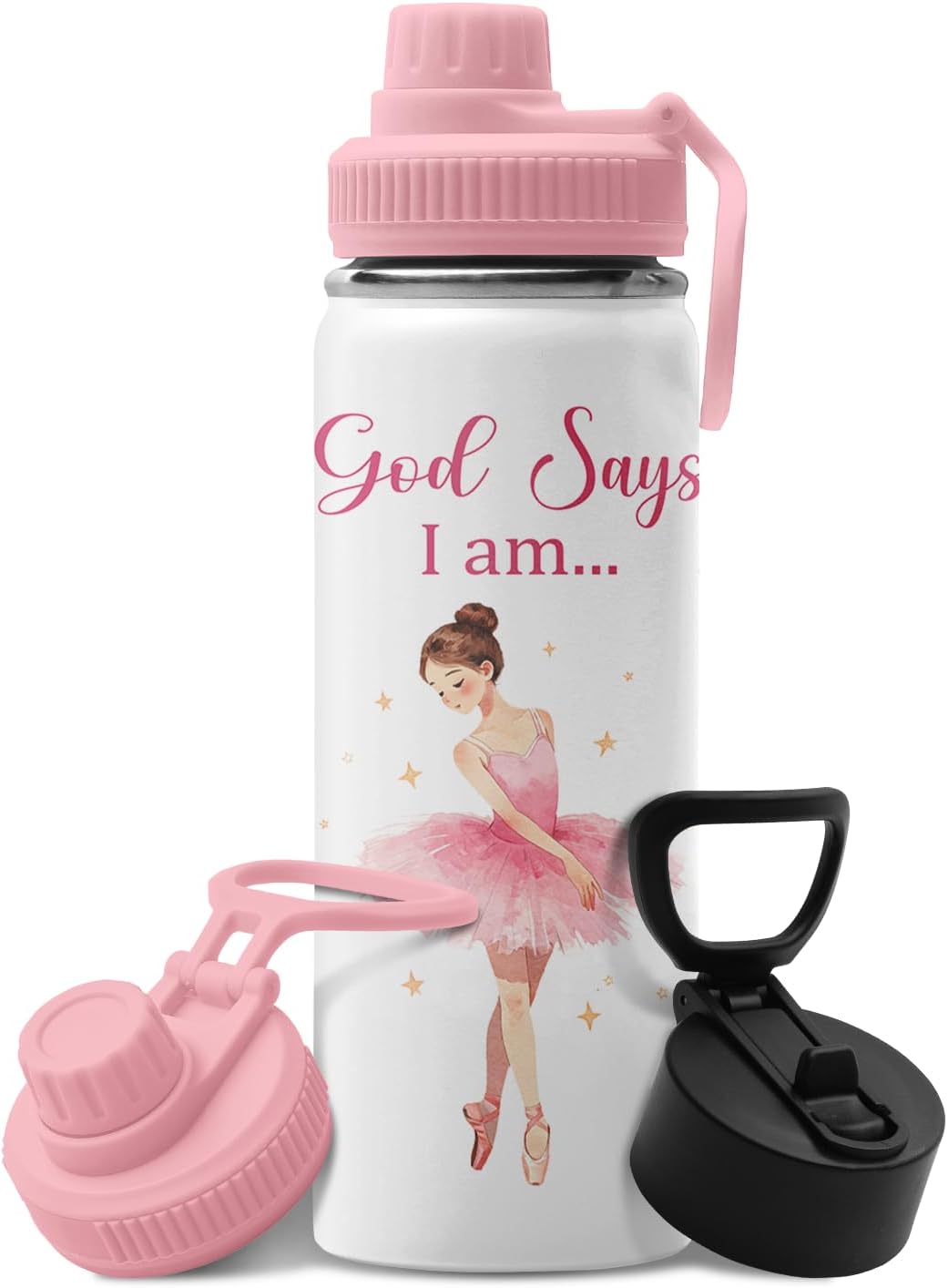 Christian Gifts for Women - I Can Do All Things Christ Water Bottle Water Bottle 18oz - Inspirational Religious Faith Gifts for Women - Christian Jesus God Bible Verse Prayer Gift for Christmas