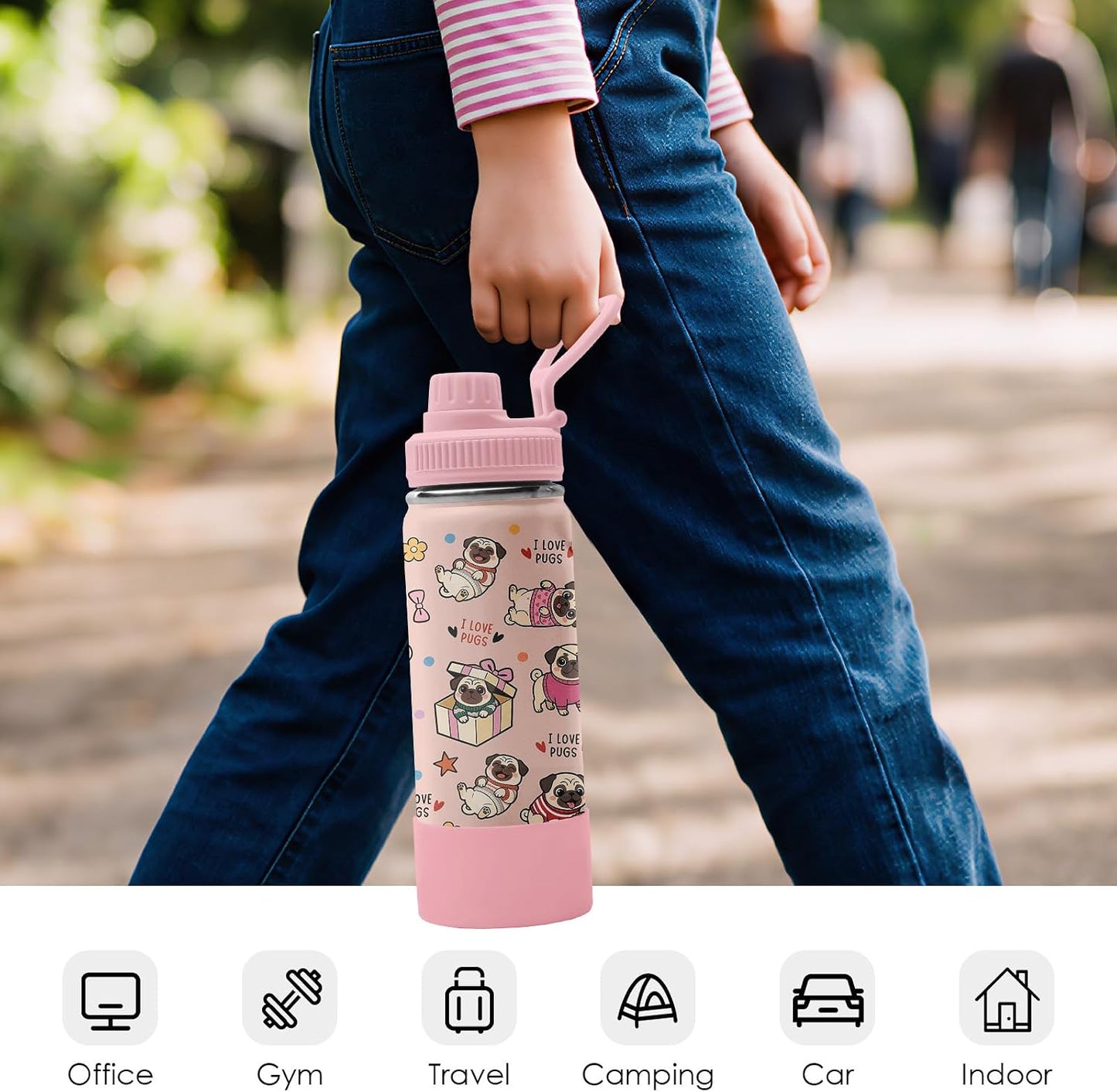 Christian Gifts for Women - I Can Do All Things Christ Water Bottle Water Bottle 18oz - Inspirational Religious Faith Gifts for Women - Christian Jesus God Bible Verse Prayer Gift for Christmas