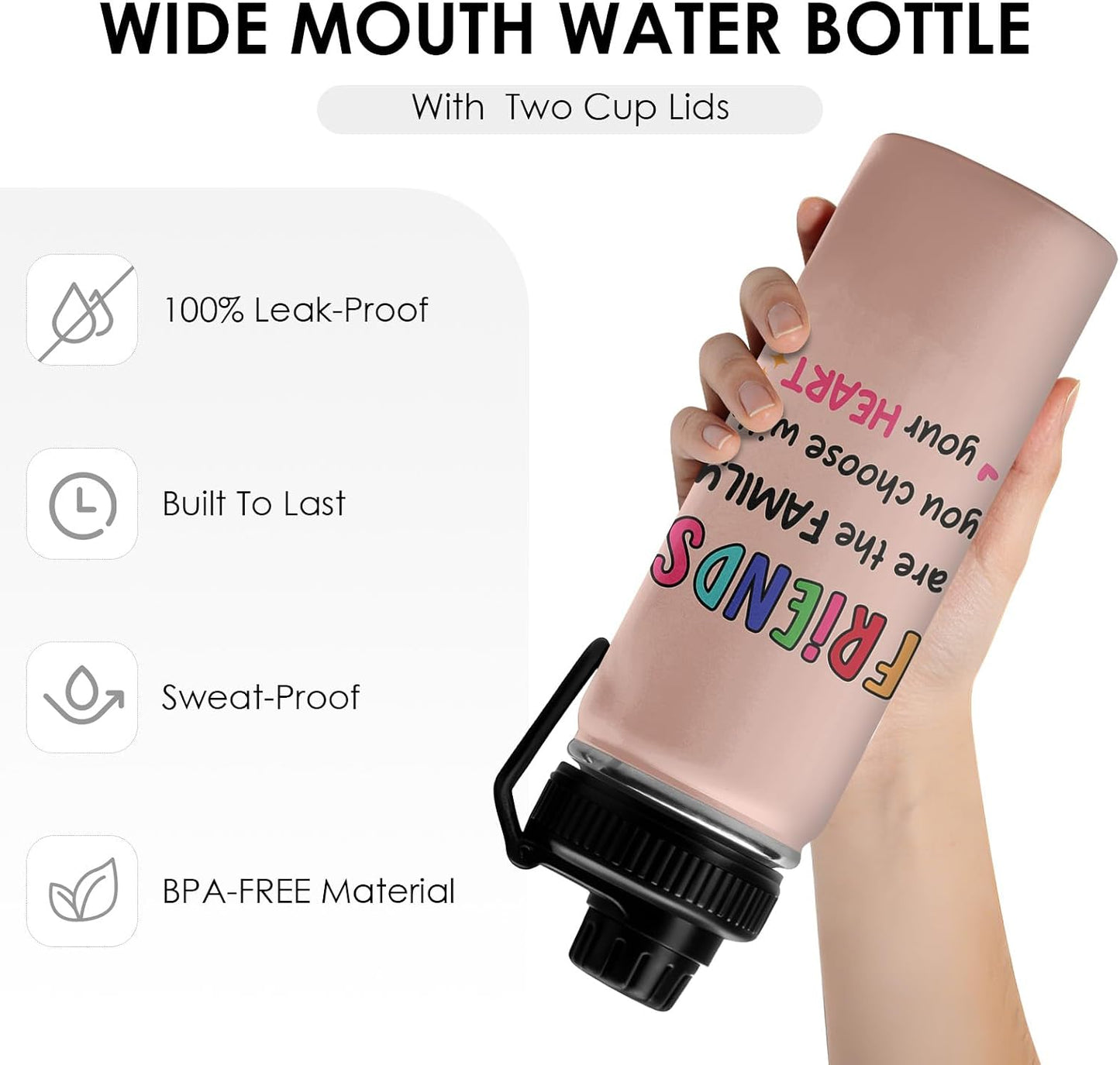 Christian Gifts for Women - I Can Do All Things Christ Water Bottle Water Bottle 18oz - Inspirational Religious Faith Gifts for Women - Christian Jesus God Bible Verse Prayer Gift for Christmas