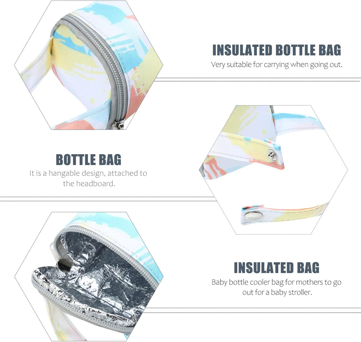 Insulated Cooler Bag for Daycare Bottle Bag Breastmilk Cooler Essentials