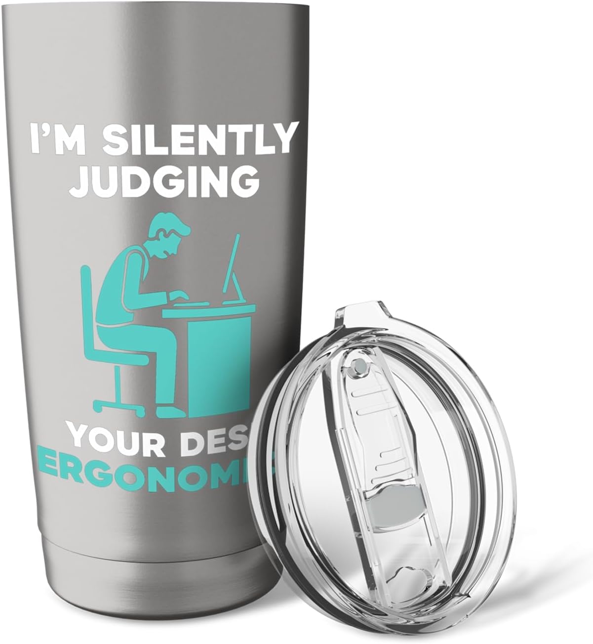 Silently Judging Desk Ergonomics Stainless Steel Insulated Tumbler