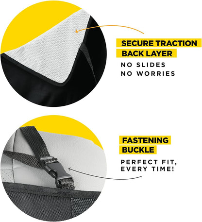 Back Seat Cover for Kids, 2 Pack X-Large Waterproof Kick Mats Backseat Protector, Durable Car Seat Back Protectors for Vehicles to Protect from Dirt, Mud & Scratches, Fits Most SUVs and Vans