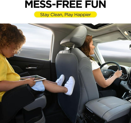 Back Seat Cover for Kids, 2 Pack X-Large Waterproof Kick Mats Backseat Protector, Durable Car Seat Back Protectors for Vehicles to Protect from Dirt, Mud & Scratches, Fits Most SUVs and Vans