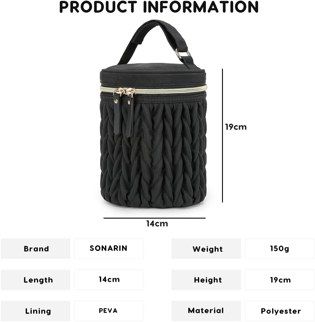 Multifunctional Insulated Baby Bottle Bag,Waterproof Thermal Bottle Tote Bag Portable Travel Breastmilk Cooler Bags Milk Bottles Holder Storage Bags for Daycare Outdoor(Khaki)