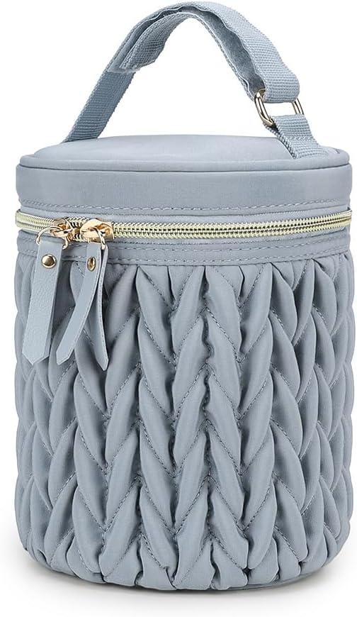 Multifunctional Insulated Baby Bottle Bag,Waterproof Thermal Bottle Tote Bag Portable Travel Breastmilk Cooler Bags Milk Bottles Holder Storage Bags for Daycare Outdoor(Khaki)