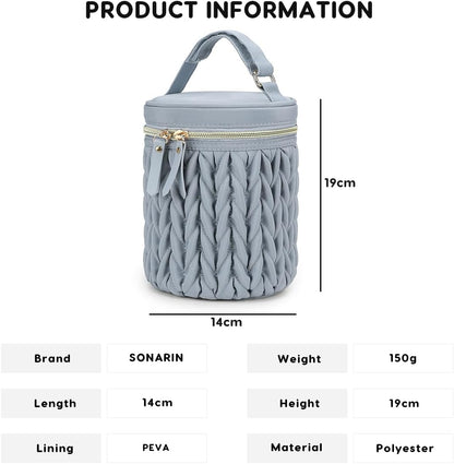 Multifunctional Insulated Baby Bottle Bag,Waterproof Thermal Bottle Tote Bag Portable Travel Breastmilk Cooler Bags Milk Bottles Holder Storage Bags for Daycare Outdoor(Khaki)