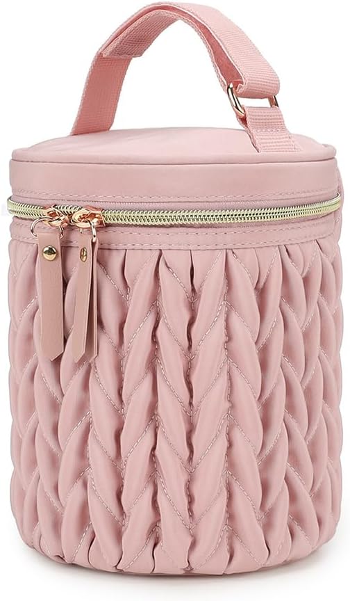 Multifunctional Insulated Baby Bottle Bag,Waterproof Thermal Bottle Tote Bag Portable Travel Breastmilk Cooler Bags Milk Bottles Holder Storage Bags for Daycare Outdoor(Khaki)