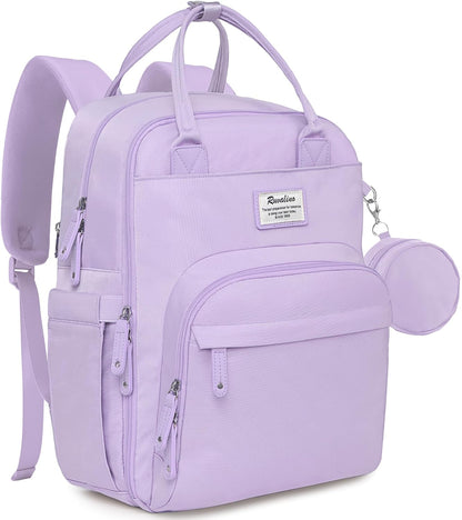 Diaper Bag Backpack-Multifunction Travel Baby Diaper Bag with Changing Pad, Insulated Bottle Holders & Pacifier Case, Large Capacity, Waterproof, Gray