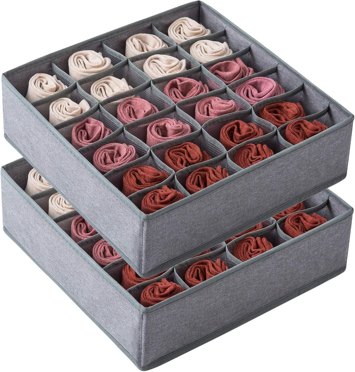 2 Pack Socks Underwear Drawer Organizer Divider