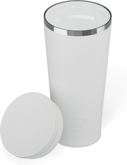 28oz Everyday Tumbler, Insulated, Ceramic Lined, Black | with Lid and Straw, Portable Metal Cup for Hot and Cold Drinks, Coffee, Car, Camping and Travel, Stainless Steel