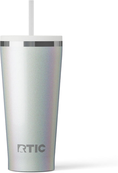 28oz Everyday Tumbler, Insulated, Ceramic Lined, Black | with Lid and Straw, Portable Metal Cup for Hot and Cold Drinks, Coffee, Car, Camping and Travel, Stainless Steel