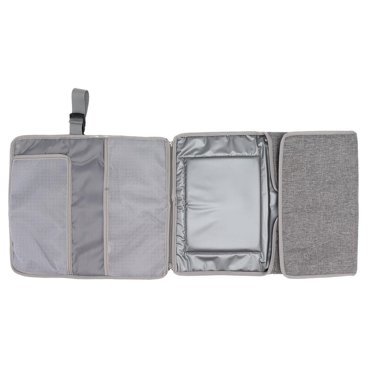Portable Baby Diaper Changing Mat, Foldable Diaper Changing Pad with Multi Storage Pockets, Soft Skin Friendly Oxford Cloth Travel Diaper Changing Station for On the Go (Blue)