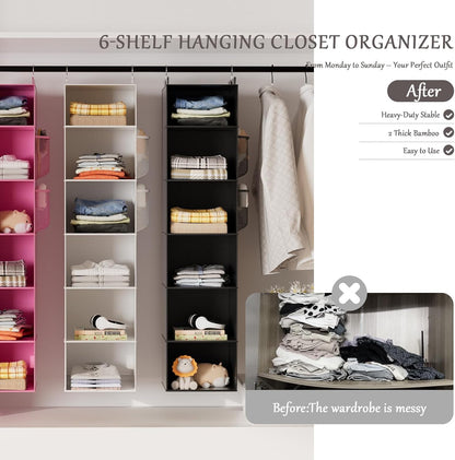 Over the Door Hanging Organizer with 5 Large Pockets - Wall Mount Pantry Storage with Clear PVC Window & 2 Big Metal Hooks for Closet,Bathroom,Nursery,Bedroom,Dorm,Baby Diapers,Kids Toys (Gray)