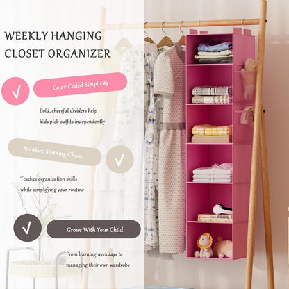 Over the Door Hanging Organizer with 5 Large Pockets - Wall Mount Pantry Storage with Clear PVC Window & 2 Big Metal Hooks for Closet,Bathroom,Nursery,Bedroom,Dorm,Baby Diapers,Kids Toys (Gray)