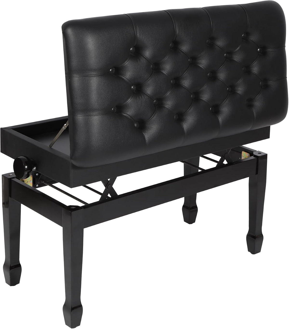 Adjustable Duet Piano Bench with Storage, 28.7" Duet Keyboard Seat