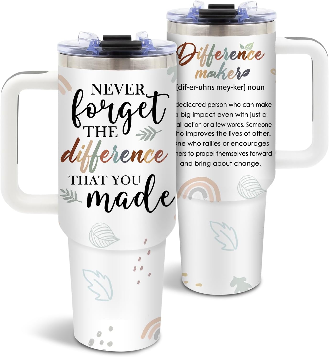 Nurse Tumbler 40oz, Insulated Funny Nurses Week Gift for Women | Nursing Graduation Cup Gifts for Girl Leakproof, Nursing Graduation Tumbler for Graduation Nurses Practitioner Office, 1 Pack