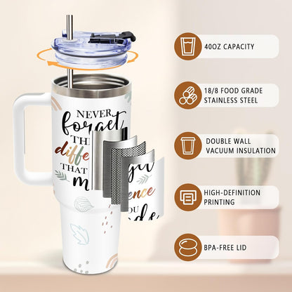 Nurse Tumbler 40oz, Insulated Funny Nurses Week Gift for Women | Nursing Graduation Cup Gifts for Girl Leakproof, Nursing Graduation Tumbler for Graduation Nurses Practitioner Office, 1 Pack