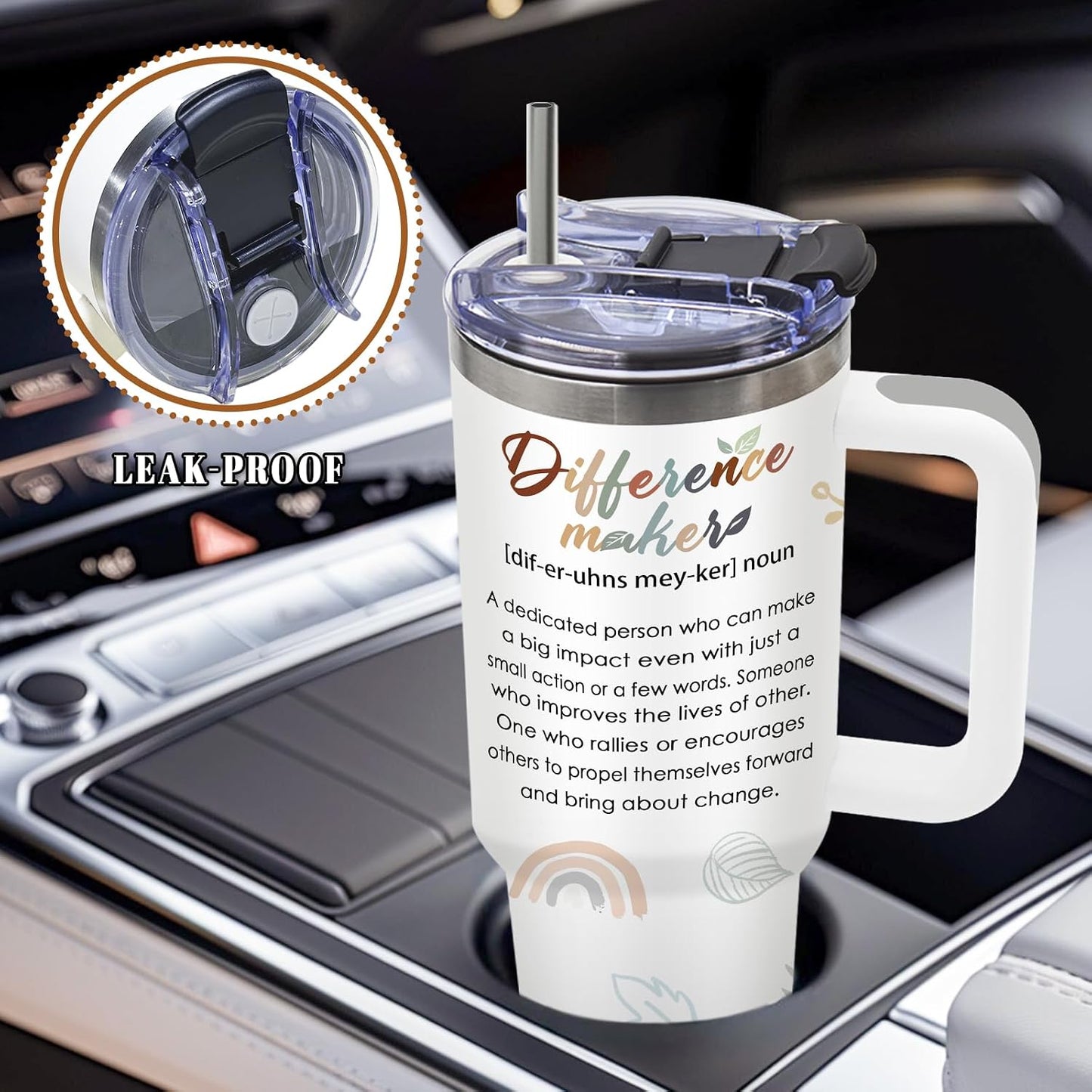 Nurse Tumbler 40oz, Insulated Funny Nurses Week Gift for Women | Nursing Graduation Cup Gifts for Girl Leakproof, Nursing Graduation Tumbler for Graduation Nurses Practitioner Office, 1 Pack