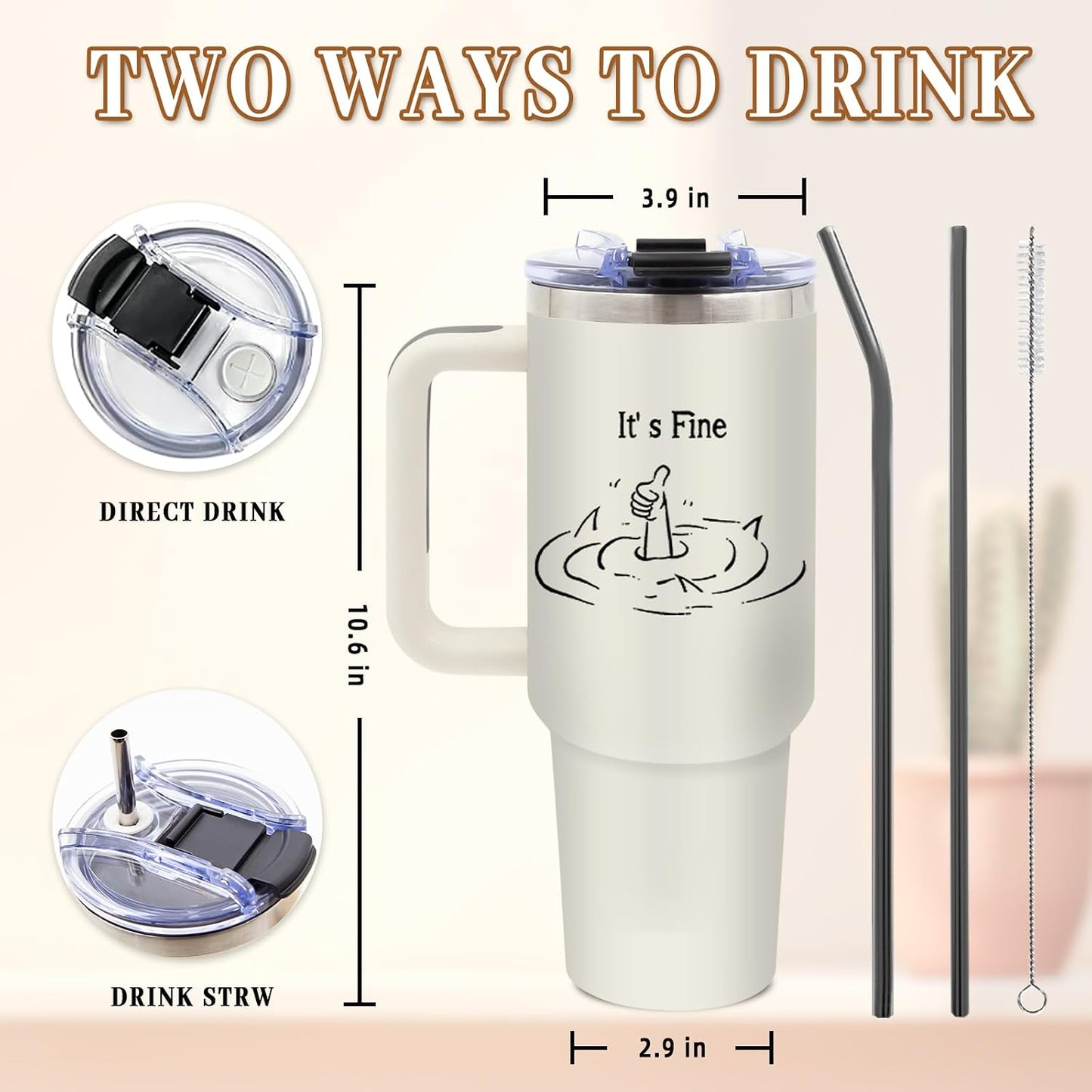 Nurse Tumbler 40oz, Insulated Funny Nurses Week Gift for Women | Nursing Graduation Cup Gifts for Girl Leakproof, Nursing Graduation Tumbler for Graduation Nurses Practitioner Office, 1 Pack