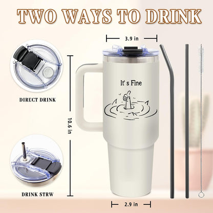 Nurse Tumbler 40oz, Insulated Funny Nurses Week Gift for Women | Nursing Graduation Cup Gifts for Girl Leakproof, Nursing Graduation Tumbler for Graduation Nurses Practitioner Office, 1 Pack