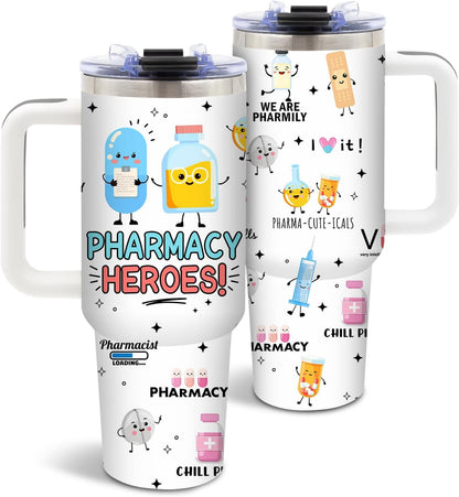 Nurse Tumbler 40oz, Insulated Funny Nurses Week Gift for Women | Nursing Graduation Cup Gifts for Girl Leakproof, Nursing Graduation Tumbler for Graduation Nurses Practitioner Office, 1 Pack