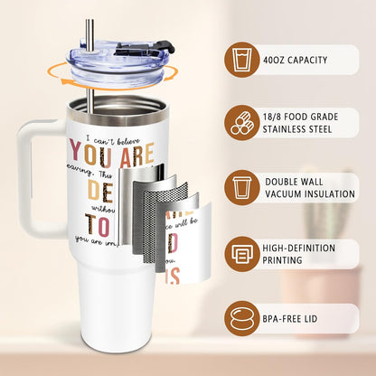 Nurse Tumbler 40oz, Insulated Funny Nurses Week Gift for Women | Nursing Graduation Cup Gifts for Girl Leakproof, Nursing Graduation Tumbler for Graduation Nurses Practitioner Office, 1 Pack