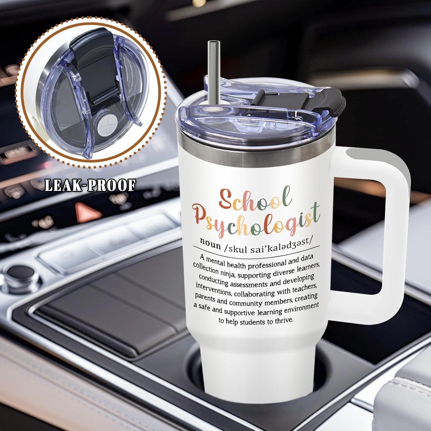Nurse Tumbler 40oz, Insulated Funny Nurses Week Gift for Women | Nursing Graduation Cup Gifts for Girl Leakproof, Nursing Graduation Tumbler for Graduation Nurses Practitioner Office, 1 Pack