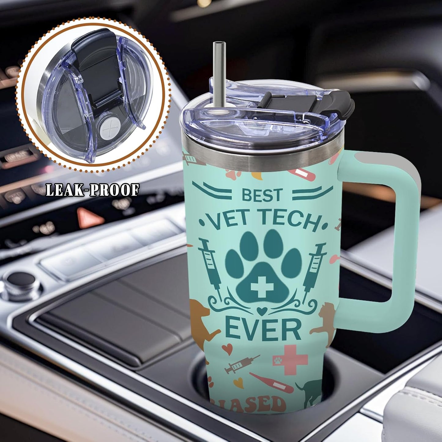 Nurse Tumbler 40oz, Insulated Funny Nurses Week Gift for Women | Nursing Graduation Cup Gifts for Girl Leakproof, Nursing Graduation Tumbler for Graduation Nurses Practitioner Office, 1 Pack